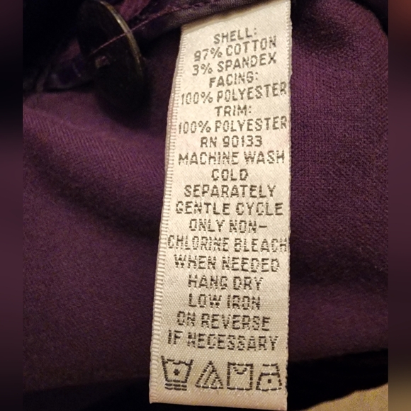 JOAN RIVERS EGGPLANT PURPLE VELVET BLAZER DETAILING AROUND THE WAIST XL - Picture 9 of 9